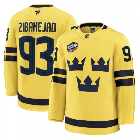 Sverige tröja 4 Nations Face Off 2025 Fanatics Premium Mika Zibanejad Gul - NHL Tröjor Herr Sverige tröja 4 Nations Face Off 2025 Fanatics Premium Mika Zibanejad Gul - NHL Tröjor Herr